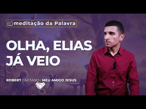 Buscando o Verdadeiro Caminho: O Ensino de Jesus sobre Elias e a Simplicidade - A imagem dessa postagem é de um Jovem usando camisa social, preta ou marsala, num fundo de parede branca. E ele está gesticulando sobre a meditação com legendas aparecendo na imagem voltadas para a seguinte palavra-chave: "buscar o verdadeiro caminho"